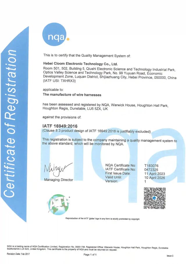 IATF 16949:2016 Certificare