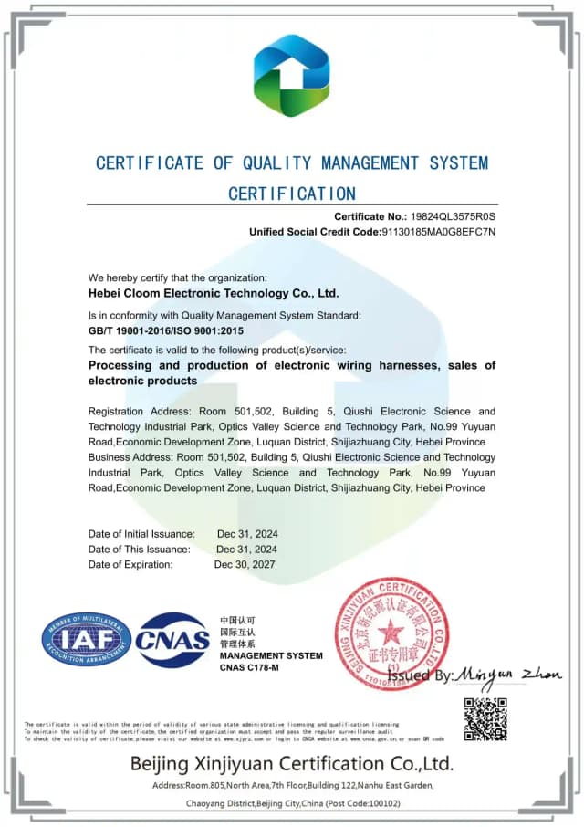 ISO 9001:2015 Certificare